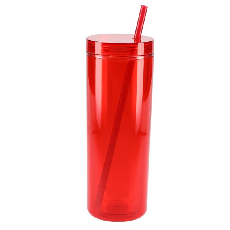 Acrylic Tumbler with Straw